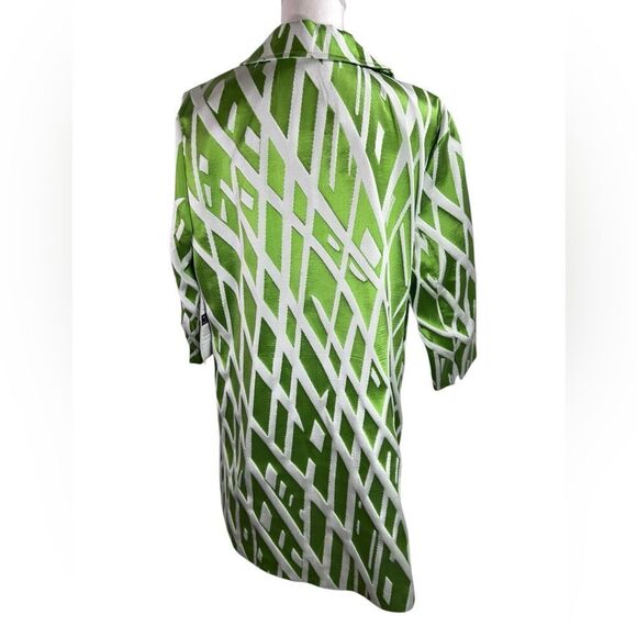 The Look Green Apple Party Patterned Jacket Size XXL - Picture 4 of 12